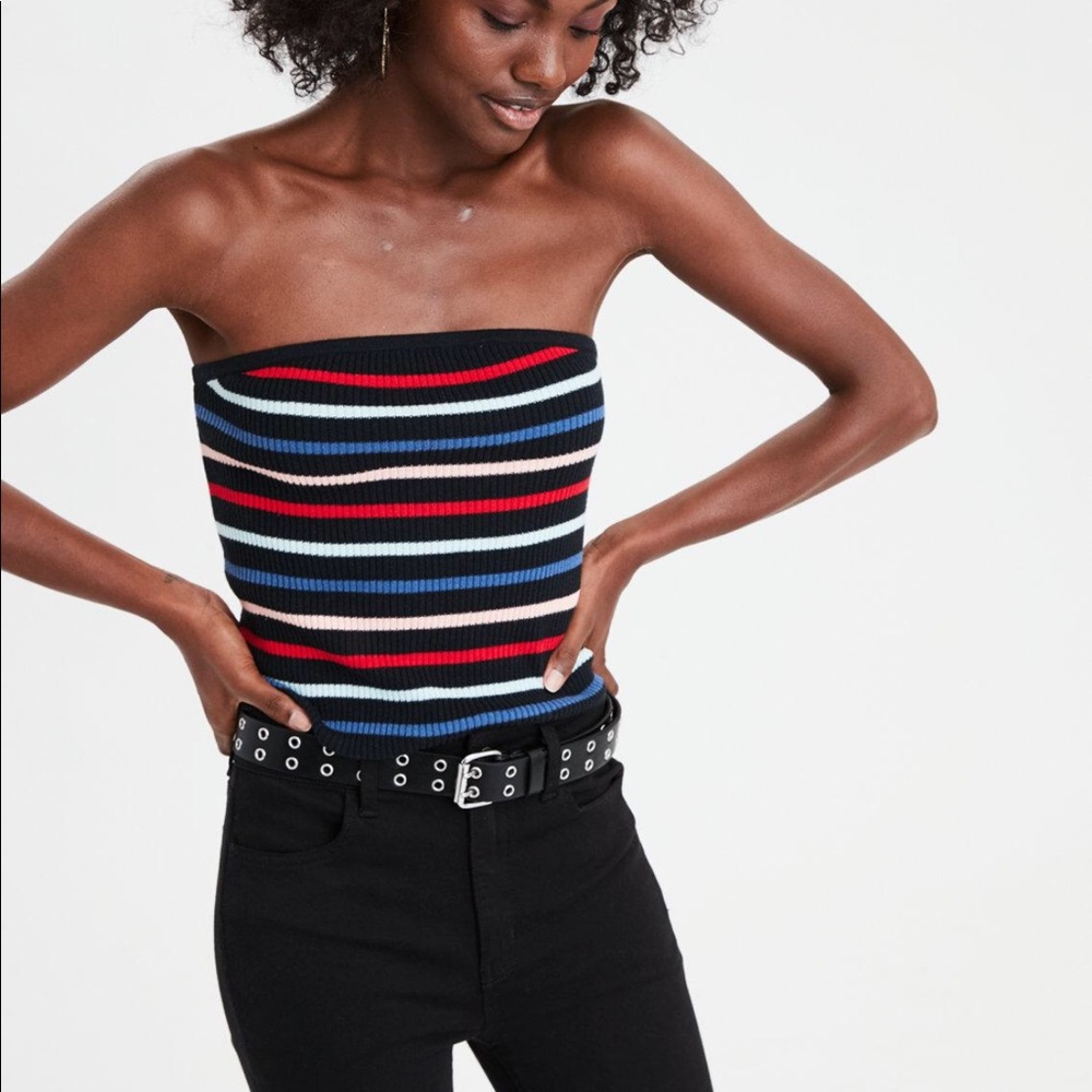 Never worn - American Eagle striped tube top